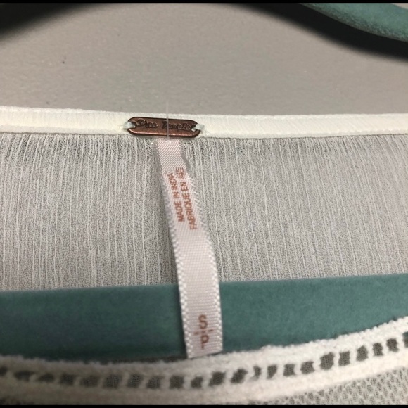 Free People White Lace Kimono Top - Picture 4 of 7